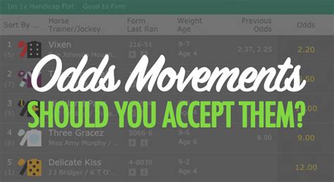 accepting odds movements|Odds Movement Strategy ᐉ How To Profit From Odds Changes .